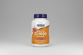 Supplement bottle labeled 'Buffered C-1000 Complex' with Now brand on a white background
