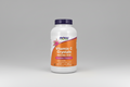 Vitamin C crystals supplement bottle with orange label on a white background
