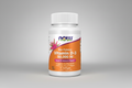 Supplement bottle labeled 'Max Potency Vitamin D-3 50,000 IU' by NOW on a white background