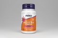 Supplement bottle labeled 'High Potency Vitamin D-3 5,000 IU' by NOW on a white background