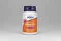 Supplement bottle labeled 'High Potency Vitamin D-3 5,000 IU' by NOW on a white background