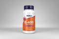 Supplement bottle labeled 'E-400' with NOW brand on a white background