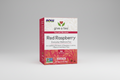 Box of Red Raspberry Everyday Wellness Tea with branding and product details.