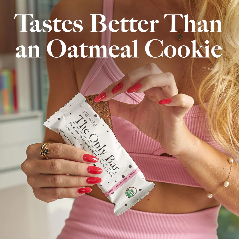 Truvani Oatmeal Chocolate Chip The Only Bar Single Serving Bar