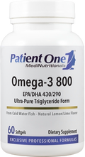 Patient One Omega-3 800 mg 60 Softgels - front product image