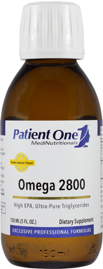 Patient One Omega 2800 Liquid 30 Servings - front product image