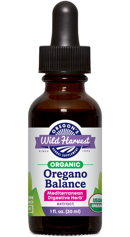 Oregon's Wild Harvest Oregano Balance Organic Extract 1 fl oz front