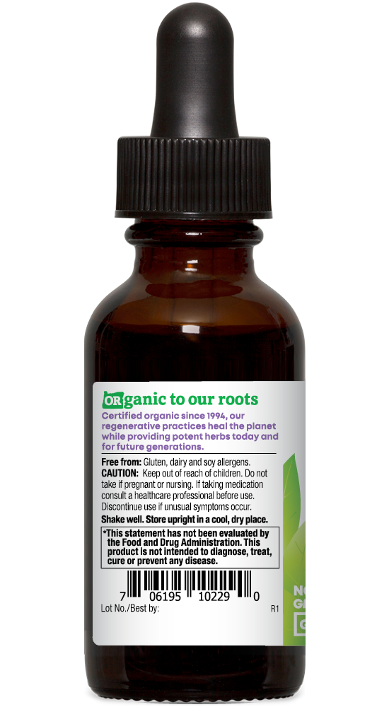 Oregon's Wild Harvest Oregano Balance Organic Extract 1 fl oz left side