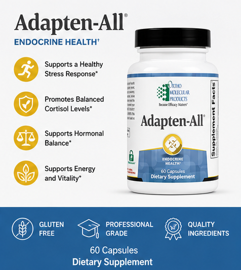 Ortho Molecular Products Adapten-All 60 Capsules – adaptogen blend supplement capsules