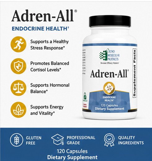 Ortho Molecular Products Adren-All 120 Capsules – adrenal support supplement capsules