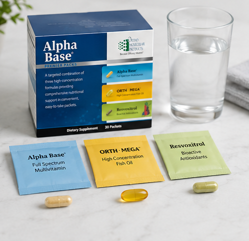 Ortho Molecular Products Alpha Base Premier 30 Packs – ingredient detail