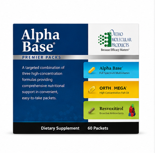 Ortho Molecular Products Alpha Base Premier 60 Packs – product overview