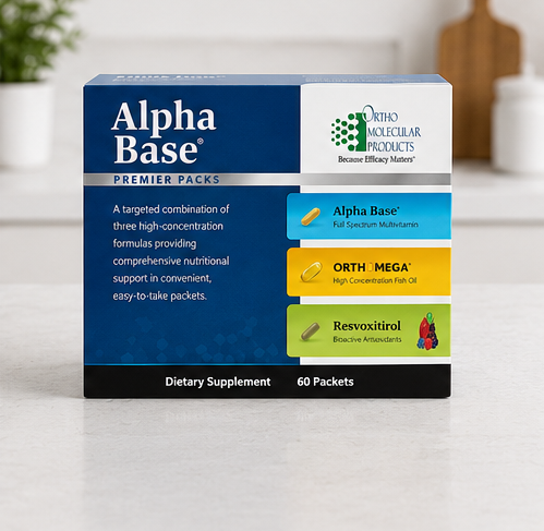Ortho Molecular Products Alpha Base Premier 60 Packs – lifestyle image