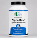 Ortho Molecular Products Alpha Base without Iron 240 Capsules – product overview