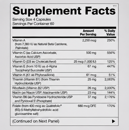 Ortho Molecular Products Alpha Base without Iron 240 Capsules – lifestyle image