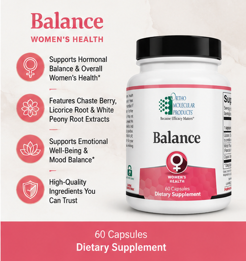 Ortho Molecular Balance 60 Capsules – probiotic and digestive enzyme capsules