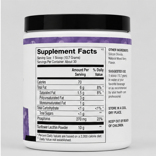 Ortho Molecular Products BioPC Pro Powder 30 Servings – ingredient detail