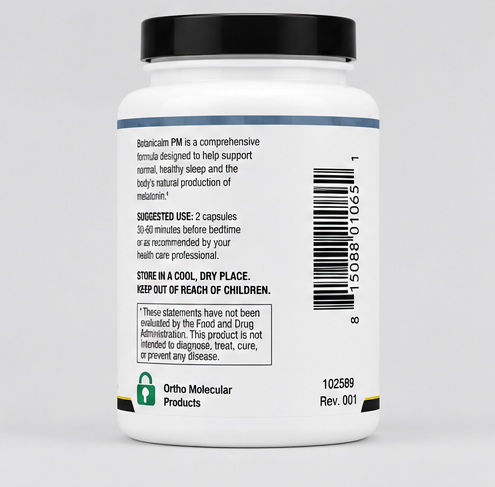 Ortho Molecular Products Botanical PM 60 Capsules – ingredient detail
