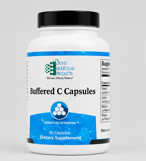 Ortho Molecular Products Buffered C 90 Capsules – buffered vitamin C supplement capsules