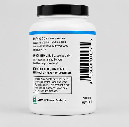 Ortho Molecular Products Buffered C 90 Capsules – ingredient detail