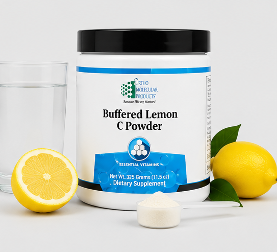 Ortho Molecular Products Buffered Lemon C Powder 50 Servings – buffered vitamin C lemon powder