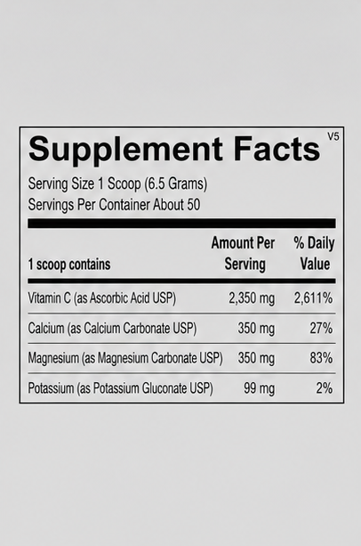 Ortho Molecular Products C-Flav 60 Capsules – front label view