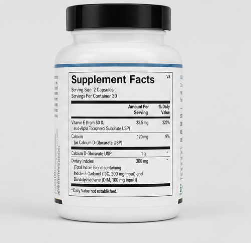 Ortho Molecular Products CDG EstroDIM 60 Capsules – front label view