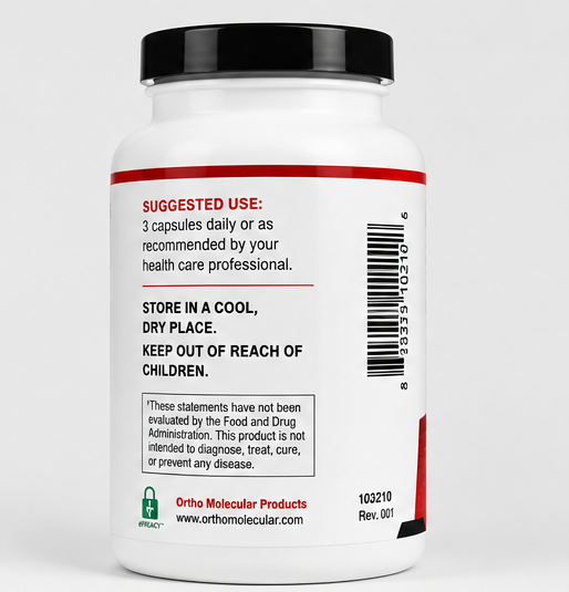 Ortho Molecular Products CM Core 90 Capsules – supplement facts panel