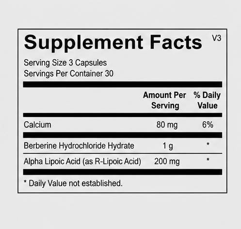 Ortho Molecular Products CM Core 90 Capsules – ingredient detail