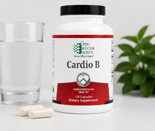 Ortho Molecular Products Cardio B 120 Capsules – B vitamin cardiovascular supplement capsules