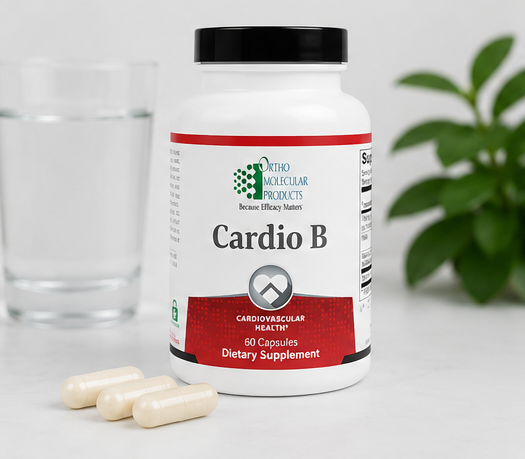 Ortho Molecular Products Cardio B 60 Capsules – B vitamin cardiovascular supplement capsules