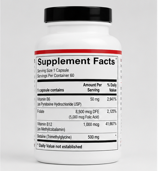 Ortho Molecular Products Cardio B 60 Capsules – ingredient detail