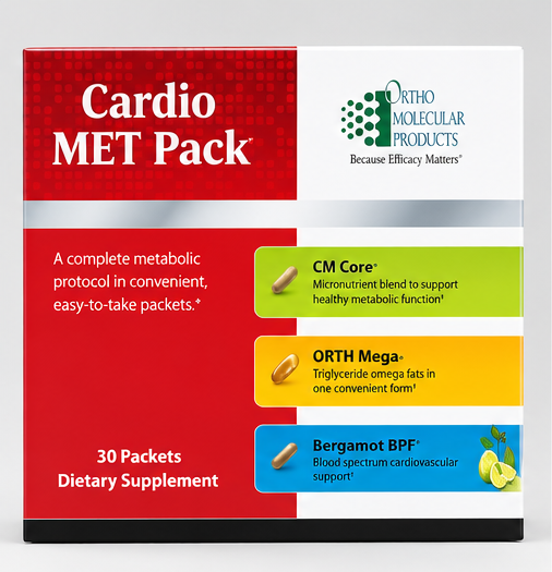 Ortho Molecular Products Cardio MET 30 Pack – product overview