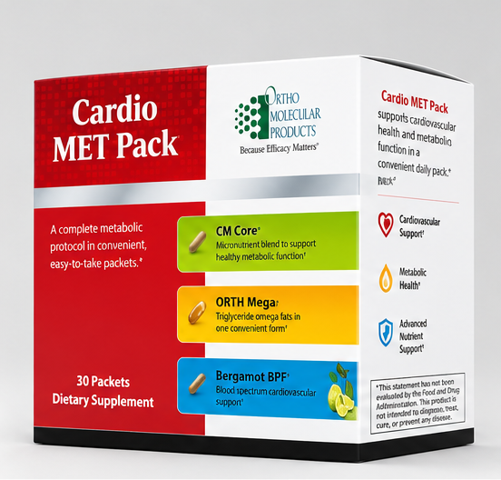 Ortho Molecular Products Cardio MET 30 Pack – cardiovascular metabolic supplement packs