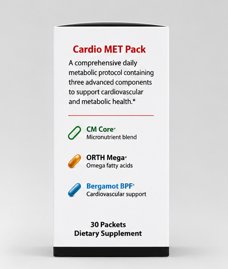 Ortho Molecular Products Cardio MET 30 Pack – ingredient detail