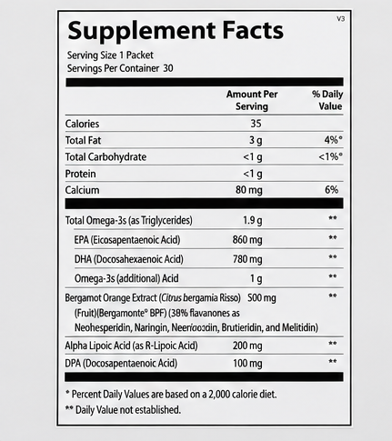 Ortho Molecular Products Cardio MET 30 Pack – lifestyle image