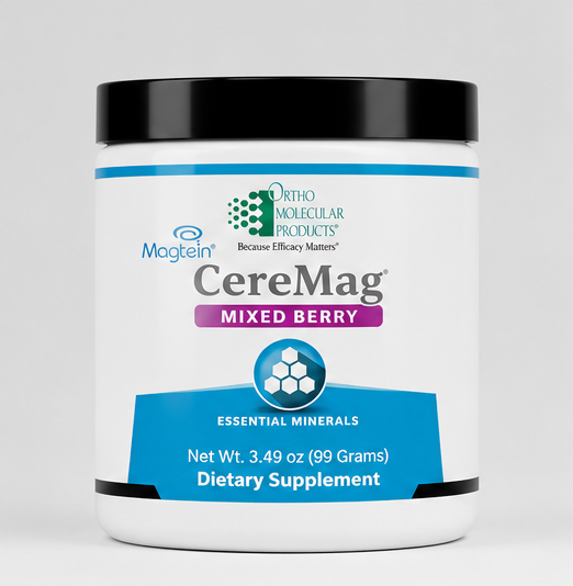 Ortho Molecular Products CereMag Powder 30 Servings Mixed Berry – product overview