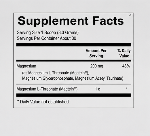 Ortho Molecular Products CereMag Powder 30 Servings Mixed Berry – front label view