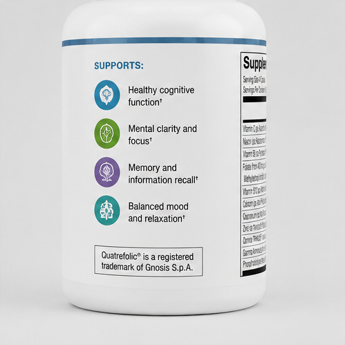 Ortho Molecular Products CereVive 120 Capsules – supplement facts panel