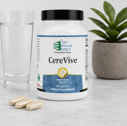 Ortho Molecular Products CereVive 60 Capsules – neurotransmitter and mood support supplement capsules