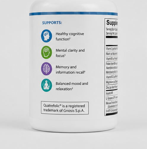 Ortho Molecular Products CereVive 60 Capsules – front label view