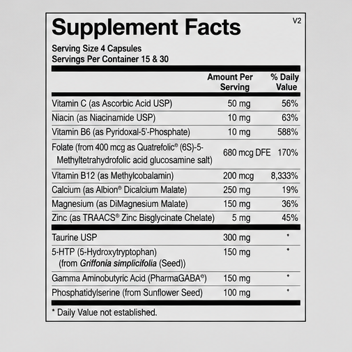 Ortho Molecular Products Cerenity PM 120 Capsules – front label view