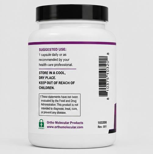 Ortho Molecular Products Chondro-Flx 180 Capsules – supplement facts panel