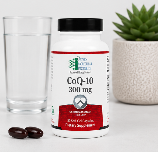 Ortho Molecular Products CoQ-10 300 mg 30 Softgels – high-potency coenzyme Q10 cardiovascular support softgels