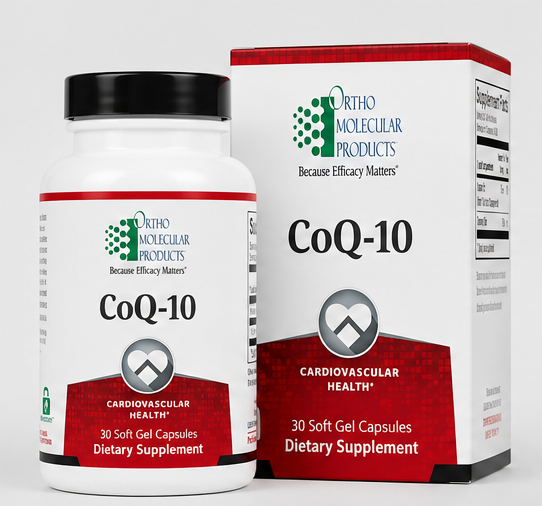Ortho Molecular Products CoQ-10 30 SoftGel Capsules – product overview