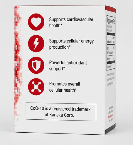 Ortho Molecular Products CoQ-10 30 SoftGel Capsules – front label view