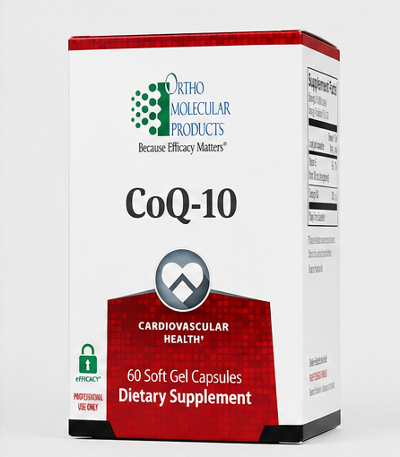 Ortho Molecular Products CoQ-10 60 Softgels – lifestyle image