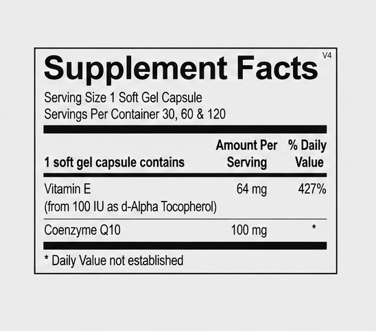 Ortho Molecular Products CoQ-10 60 Softgels – ingredient detail
