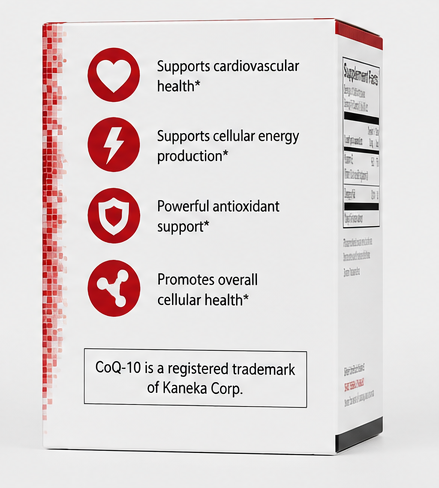 Ortho Molecular Products CoQ-10 60 Softgels – front label view