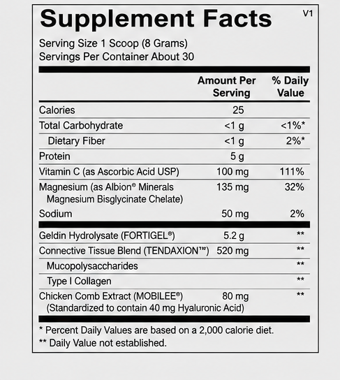 Ortho Molecular Products CollaGEN Powder 30 Servings – front label view